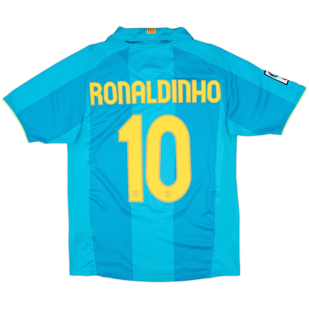 2007-09 Barcelona Away Shirt Ronaldinho #10 - 8/10 - (S)