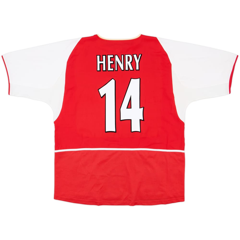 2002-04 Arsenal Home Shirt Henry #14 - 8/10 - (XL)