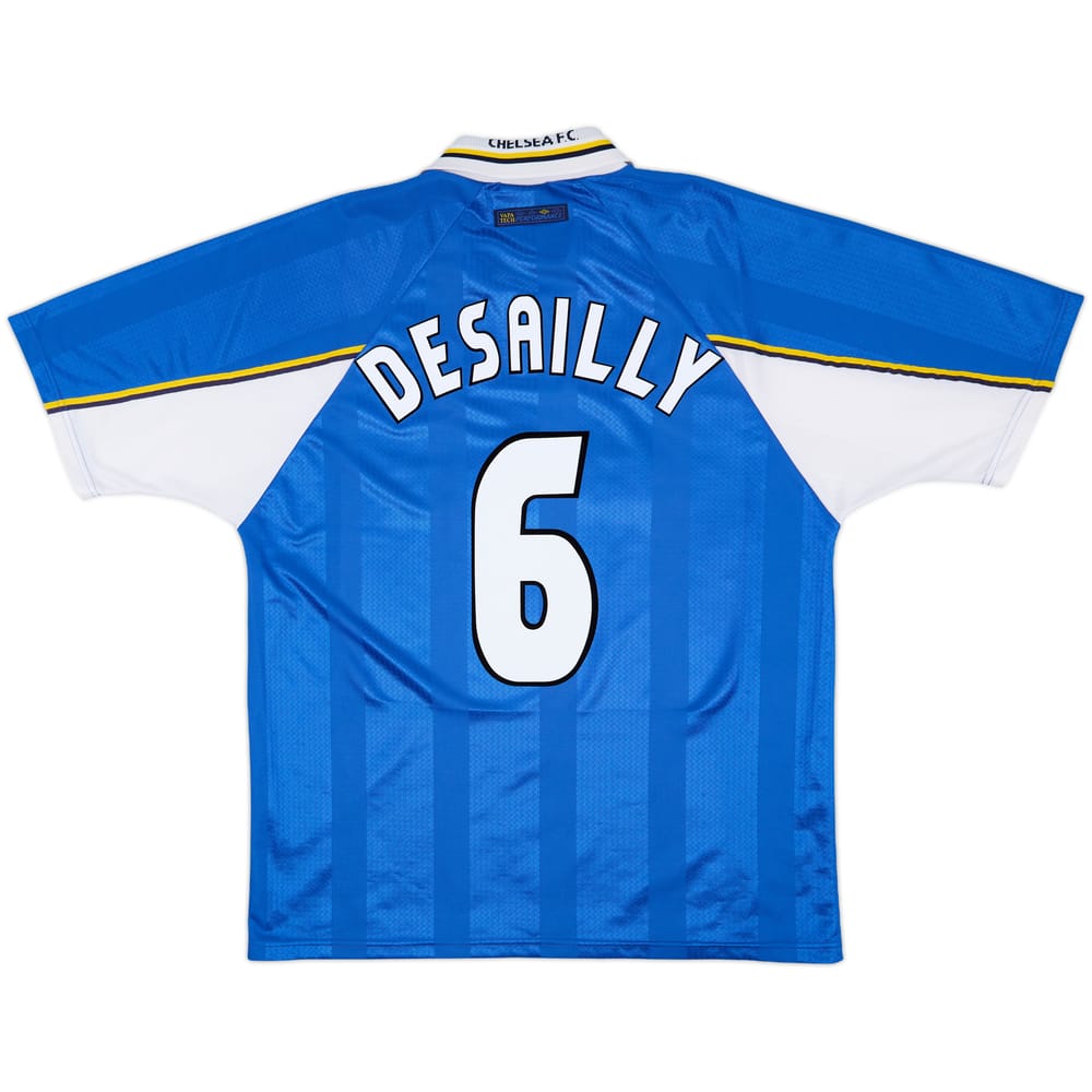 1997-99 Chelsea Home Shirt Desailly #6 - 9/10 - (XL)