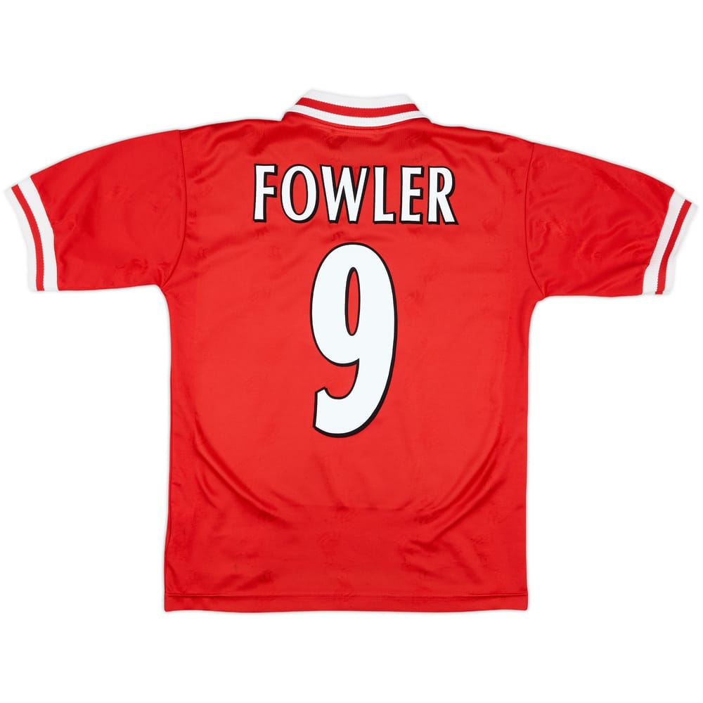 1996-98 Liverpool Home Shirt Fowler #9 - 9/10 - (Y)