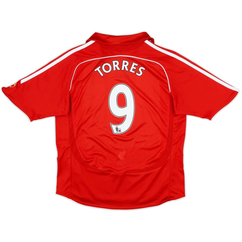 2006-08 Liverpool Home Shirt Torres #9 - 9/10 - (S.Boys)