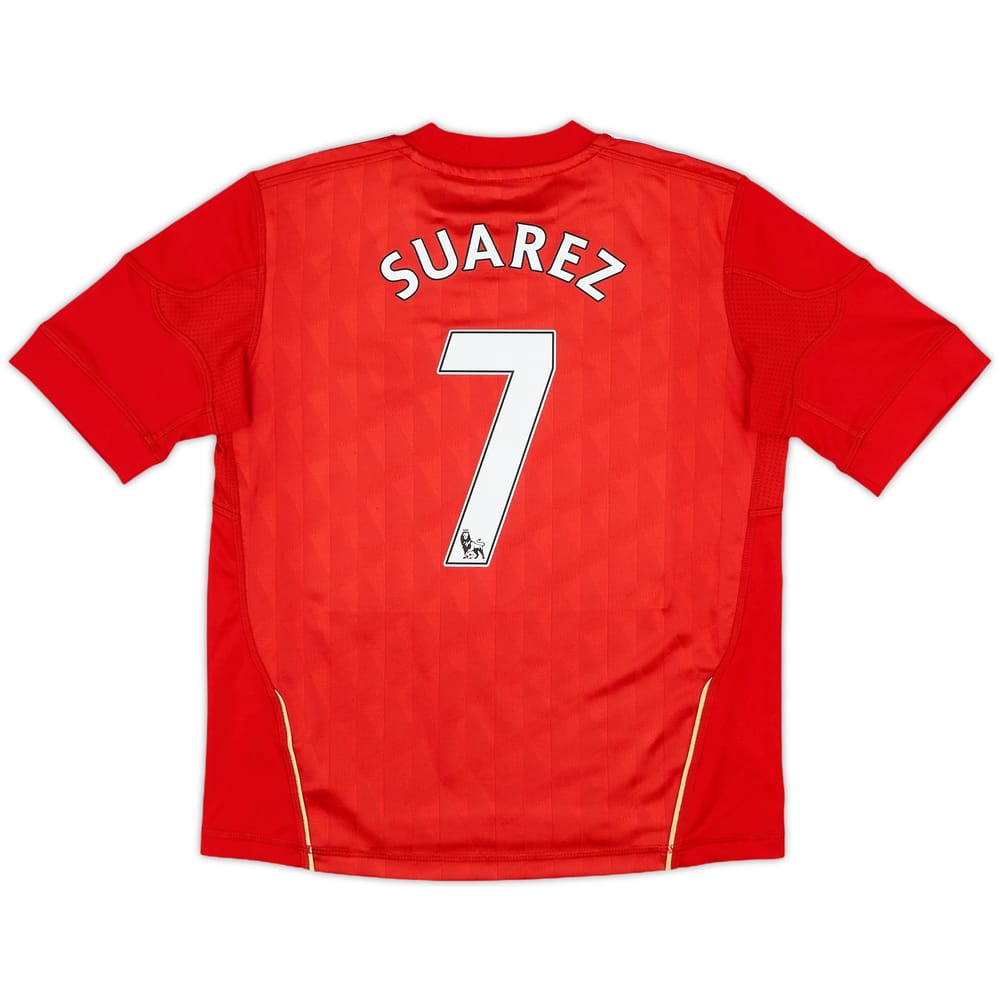 2010-12 Liverpool Home Shirt Suarez #7 - 9/10 - (7-8 Years)