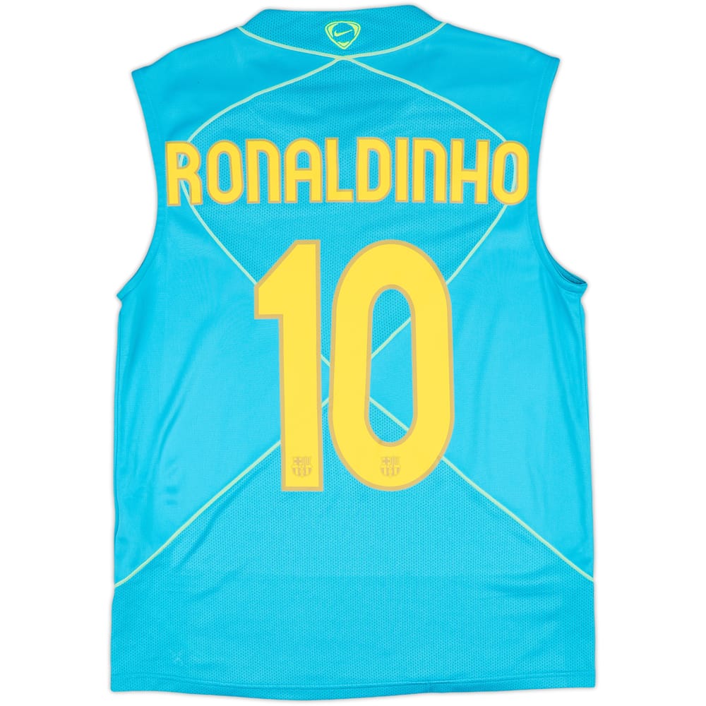 2007-08 Barcelona Nike Training Vest Ronaldinho #10 - 8/10 - (M)