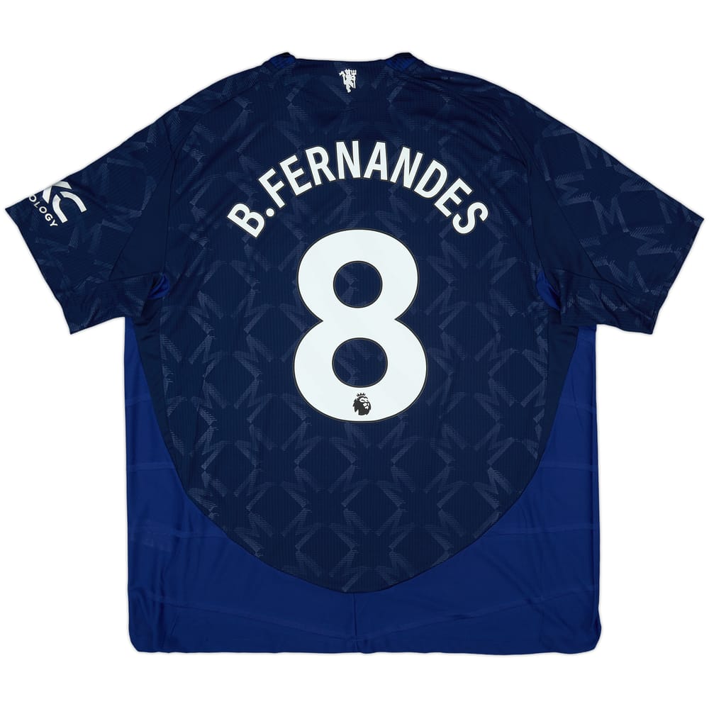 2024-25 Manchester United Authentic Away Shirt B.Fernandes #8 - 8/10 - (XXL)