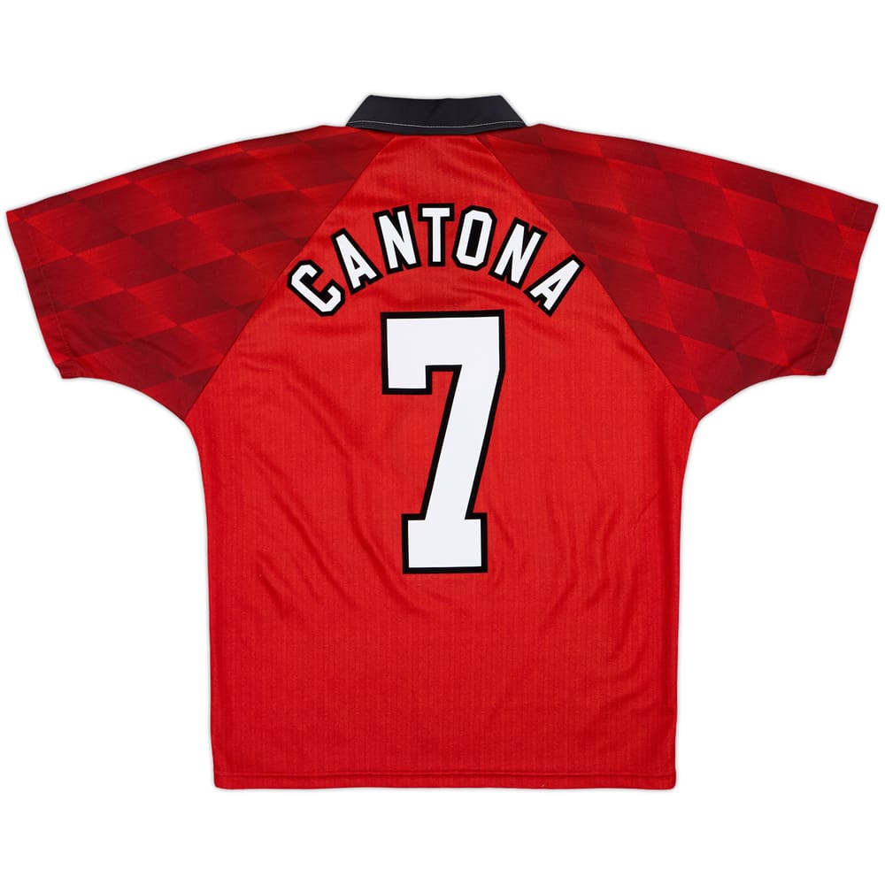 1996-98 Manchester United Home Shirt Cantona #7 - 9/10 - (Y)