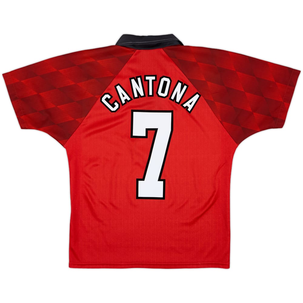 1996-98 Manchester United Home Shirt Cantona #7 - 9/10 - (Y)