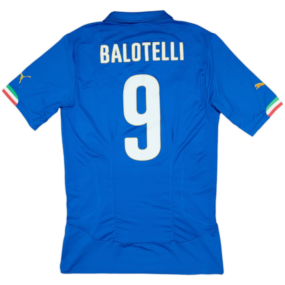 2014-15 Italy Authentic Home Shirt Balotelli #9 (XXL)