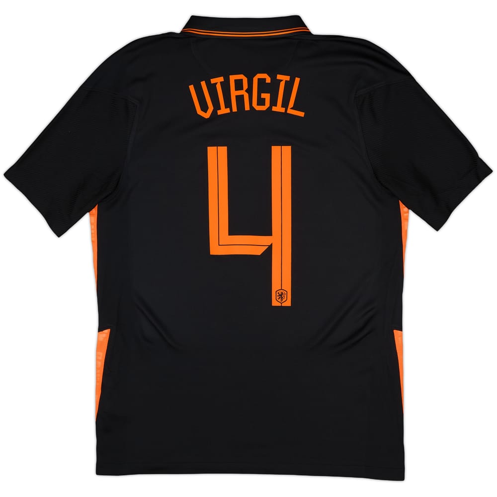 2020-22 Netherlands Away Shirt Virgil #4 - 10/10 - (M)