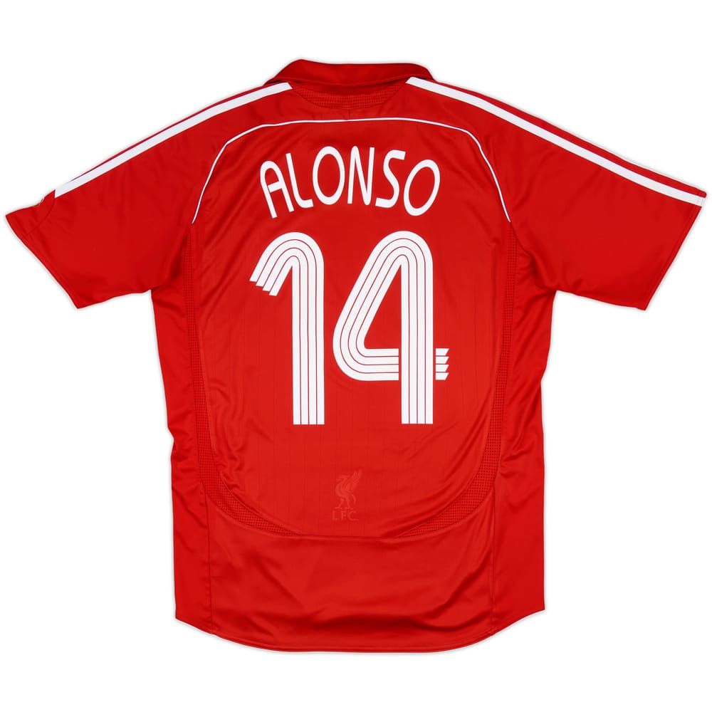 2006-08 Liverpool Home Shirt Alonso #14 - 6/10 - (M)