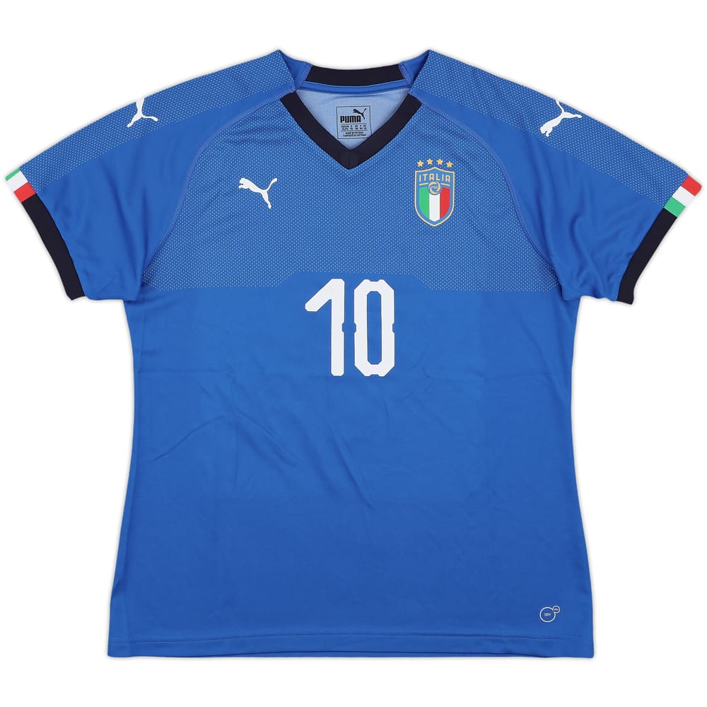 2018-19 Italy Home Shirt #10 - 9/10 - (Women's XL)