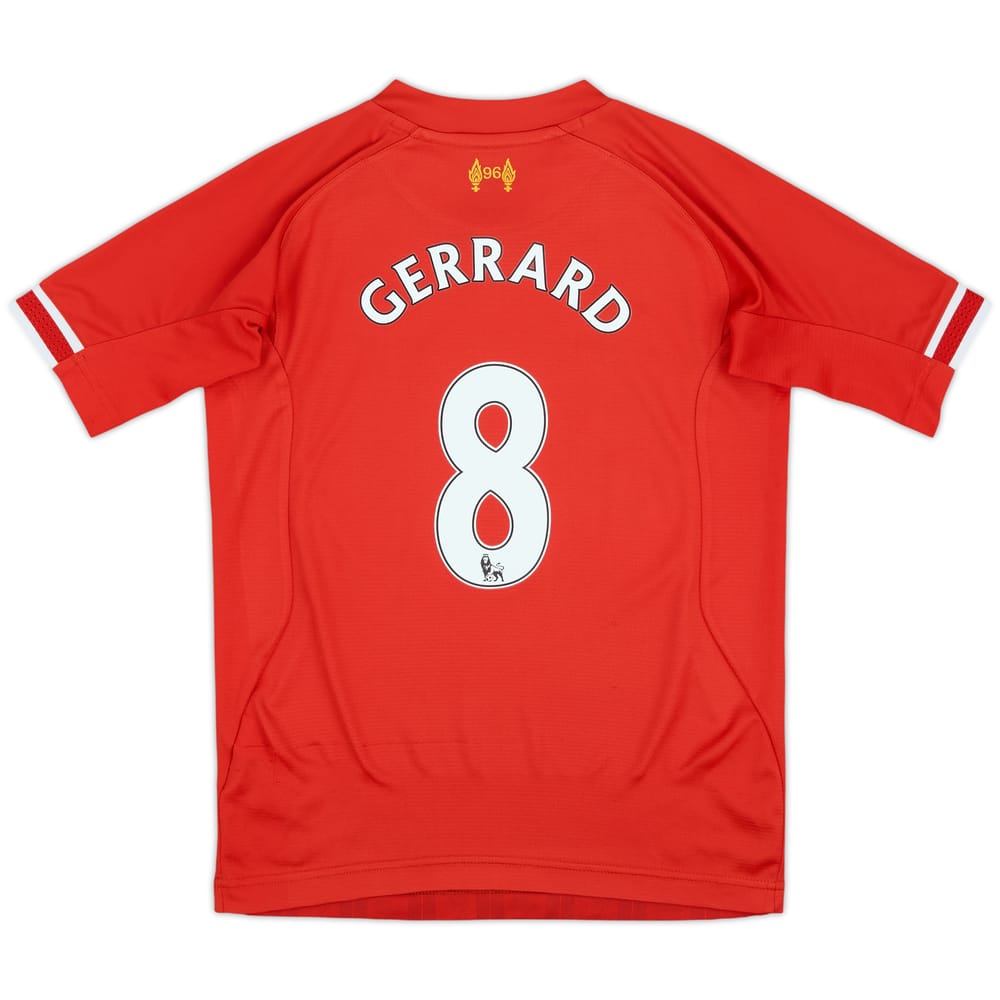 2013-14 Liverpool Home Shirt Gerrard #8 - 7/10 - (M.Boys)