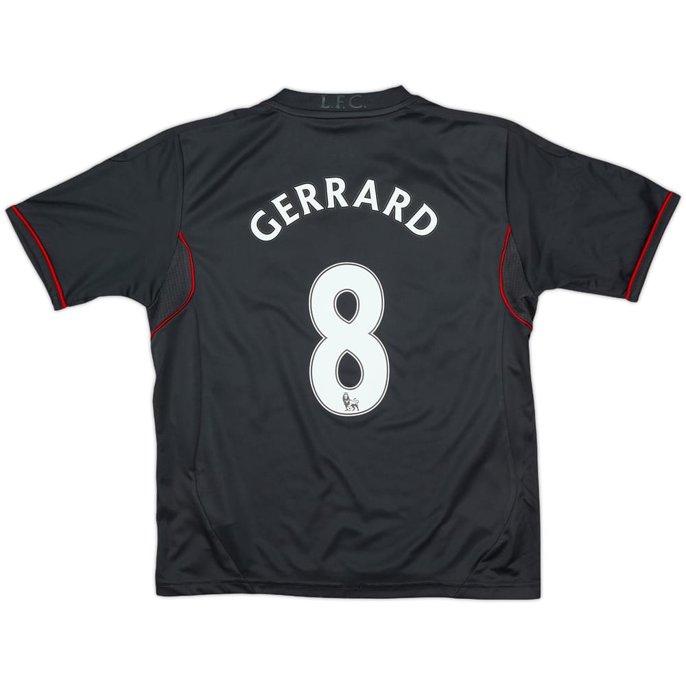 2011-12 Liverpool Away Shirt Gerrard #8 - 7/10 - (S.Boys)
