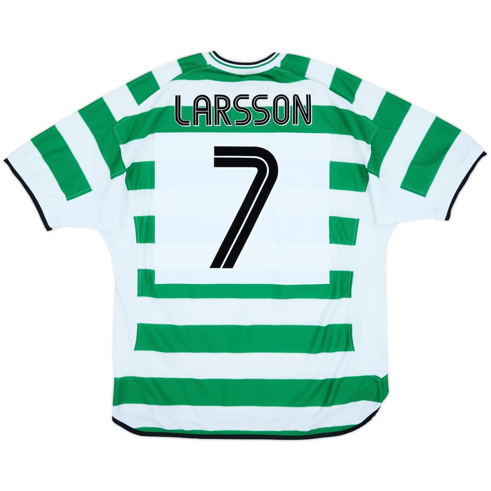 2001-03 Celtic Home Shirt Larsson #7 - 9/10 - (XL)
