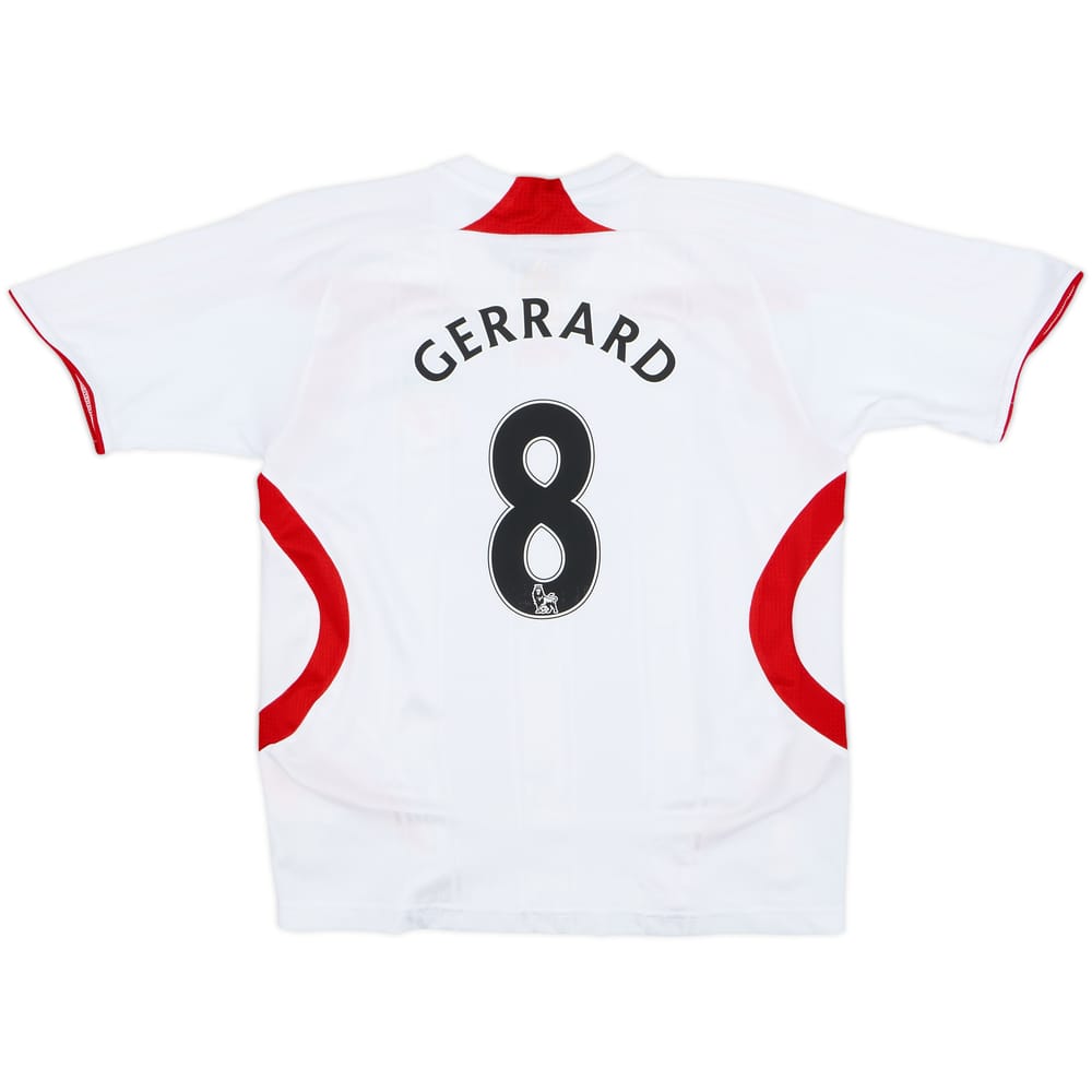 2007-08 Liverpool Away Shirt Gerrard #8 - 8/10 - (M.Boys)