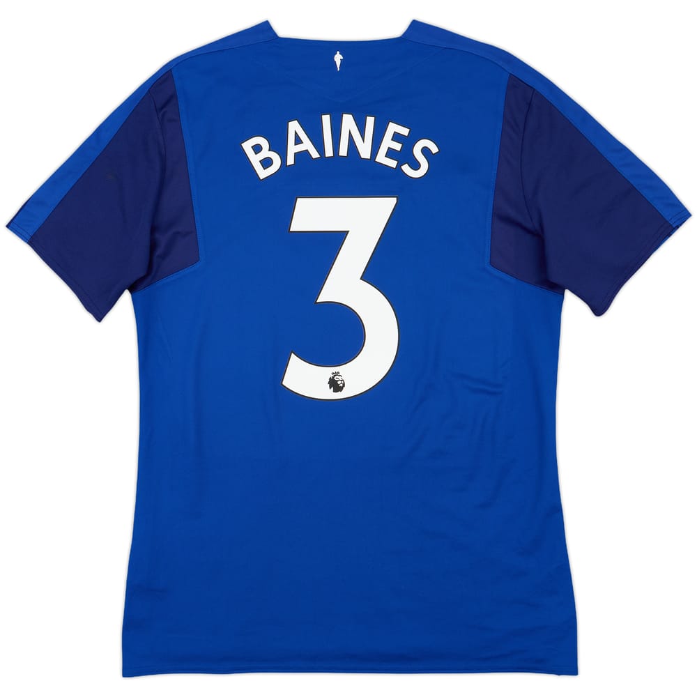 2017-18 Everton Home Shirt Baines #3 - 9/10 - (L)