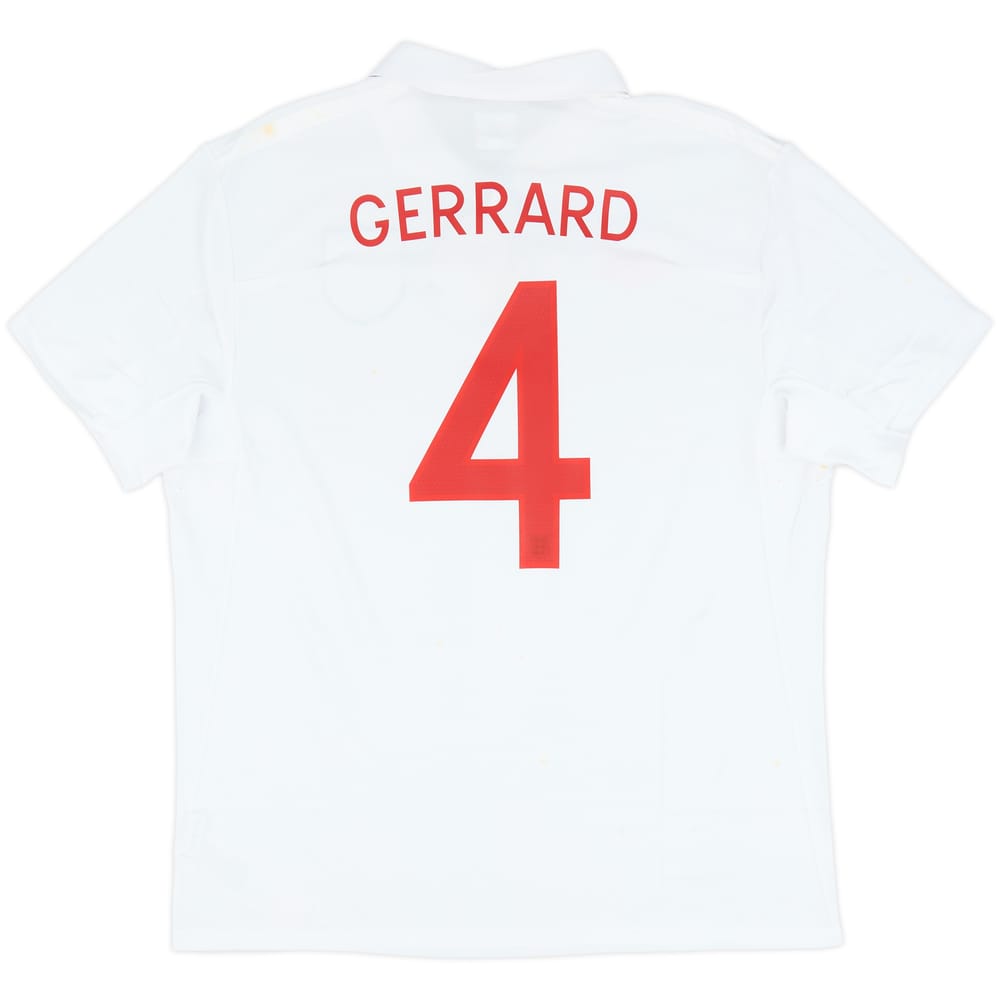 2009-10 England Home Shirt Gerrard #4 (XL)