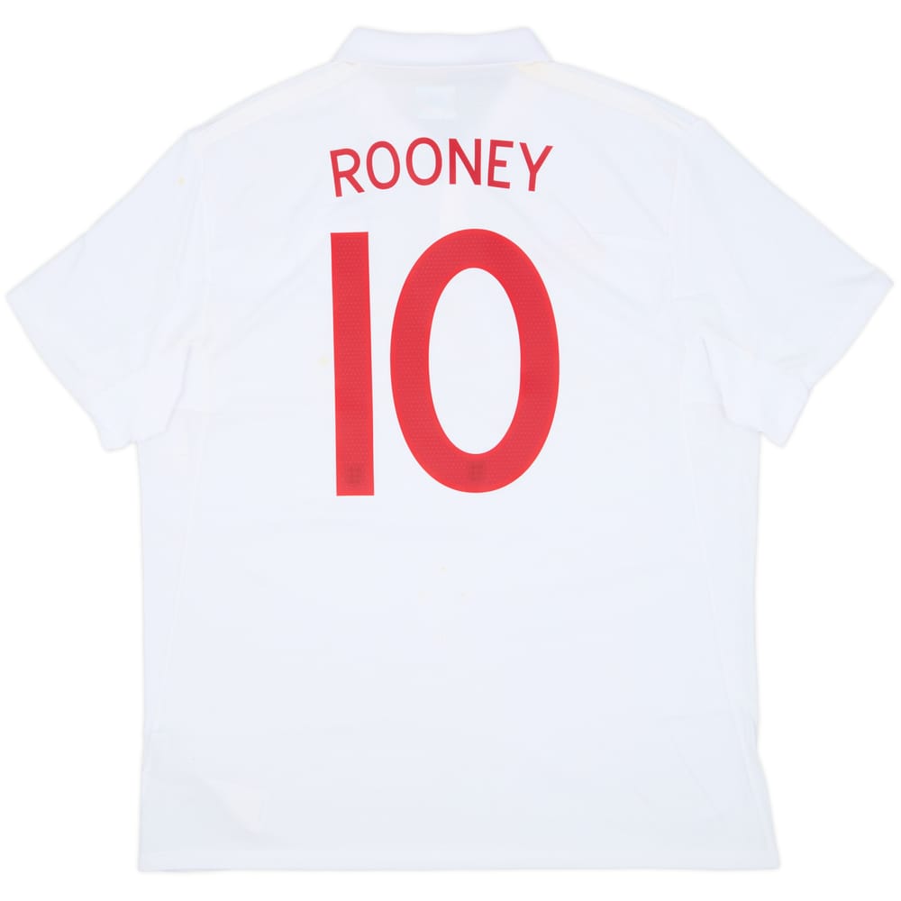 2009-10 England Home Shirt Rooney #10 (XL)