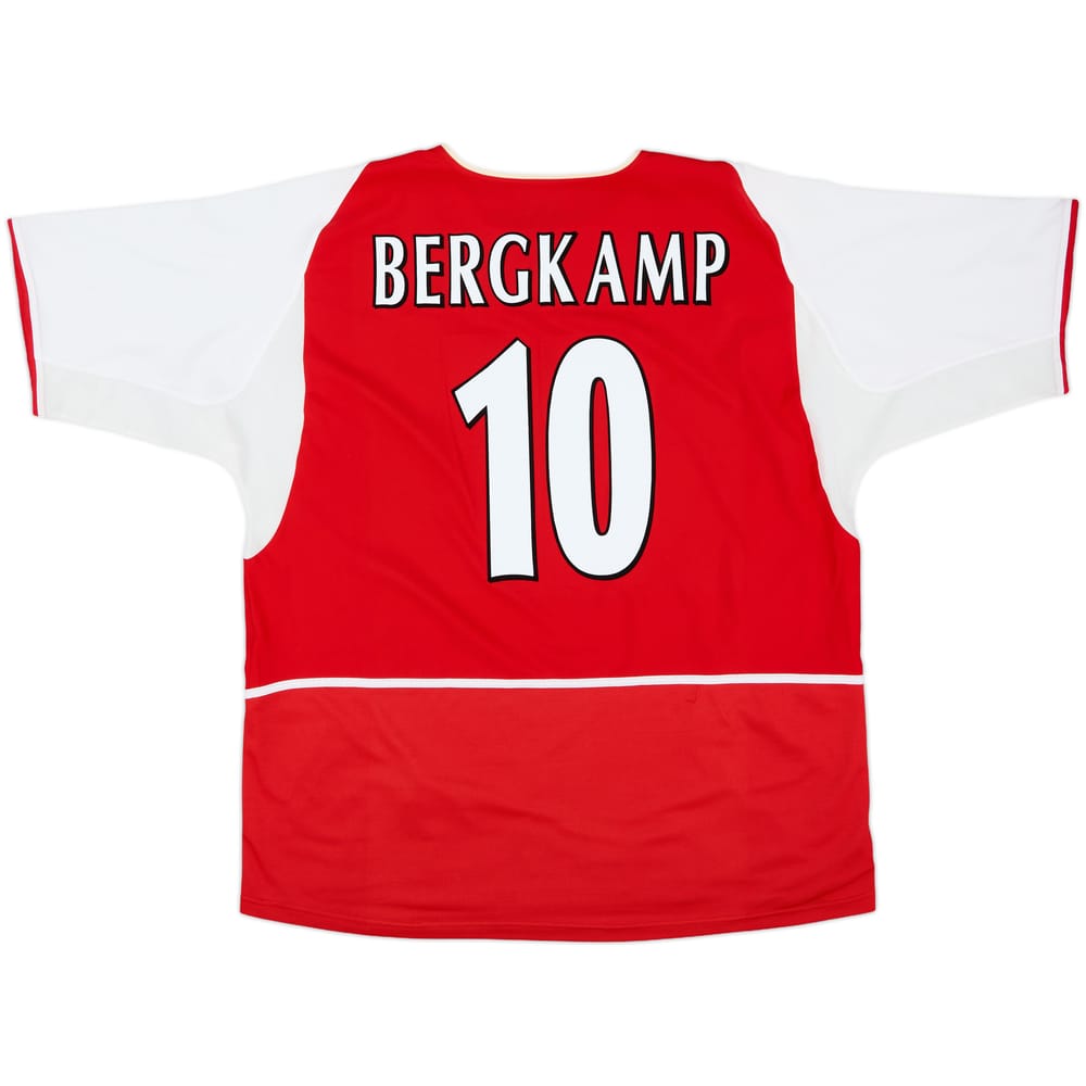 2002-04 Arsenal Home Shirt Bergkamp #10 - 8/10 - (XXL)