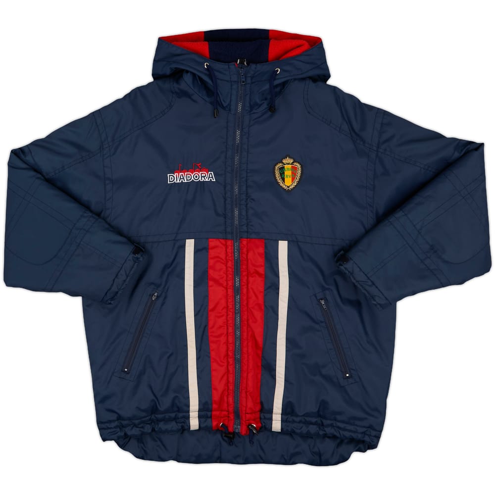 1994-95 Belgium Diadora Padded Bench Coat - 9/10 - (S)