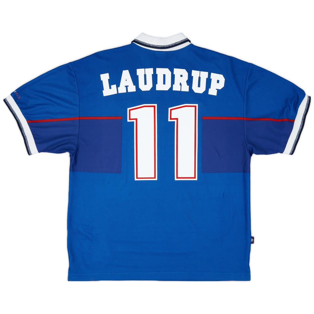 1997-99 Rangers Home Shirt Laudrup #11 - 9/10 - (XL)
