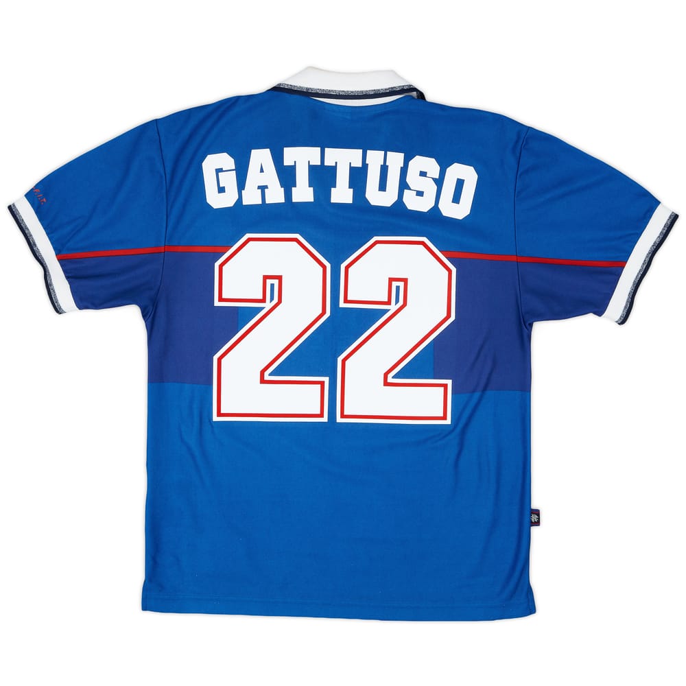 1997-99 Rangers Home Shirt Gattuso #22 - 8/10 - (S)