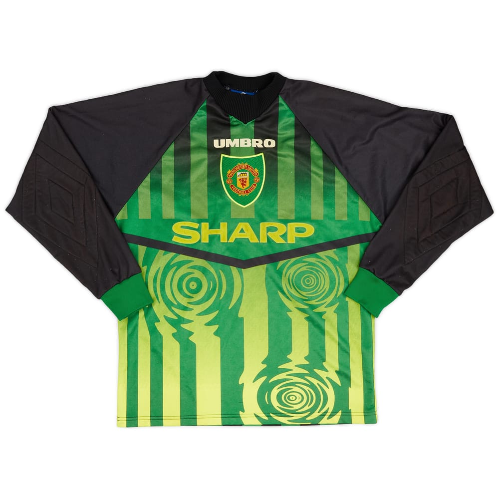 1997-98 Manchester United Green GK Shirt - 8/10 - (Y)