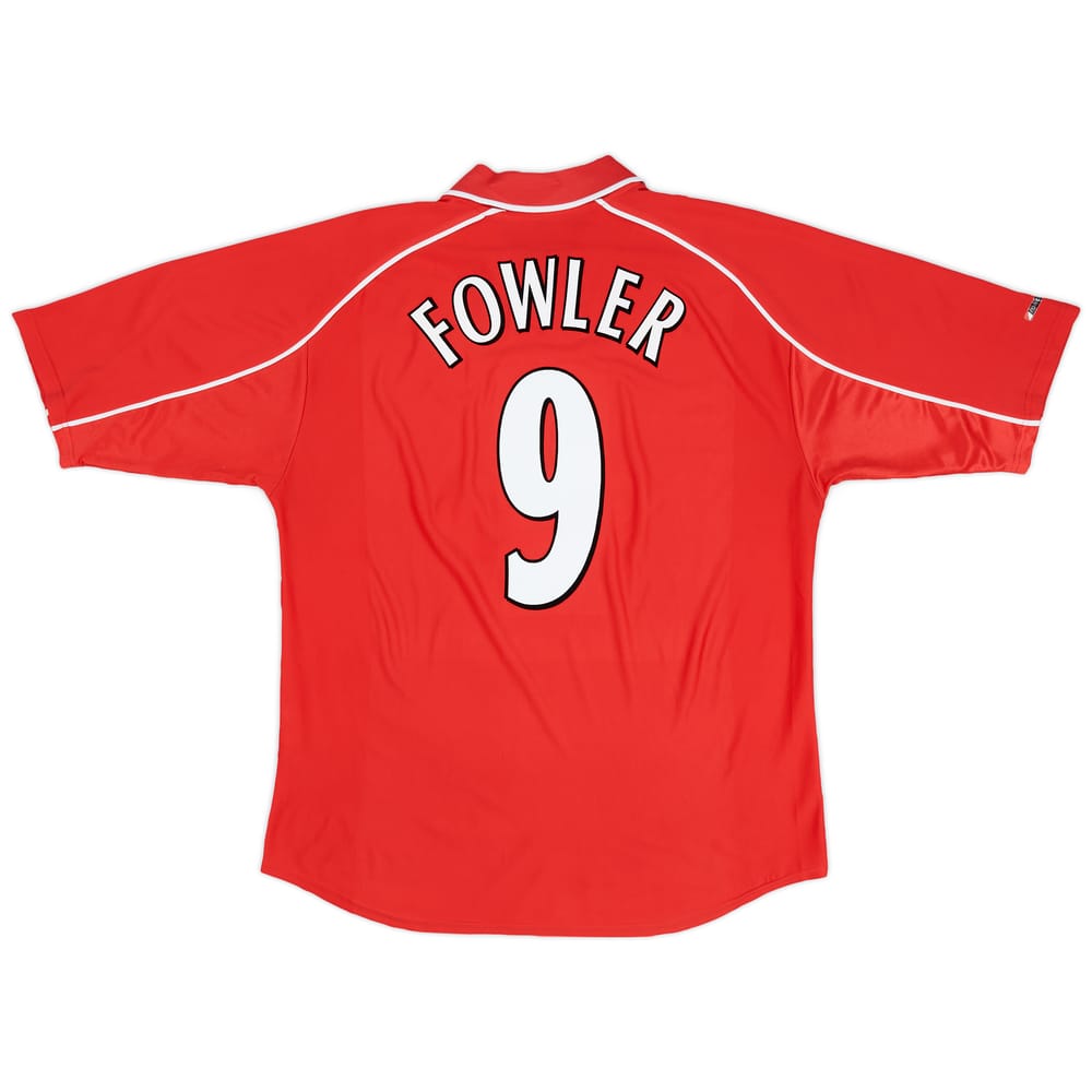 2000-02 Liverpool Home Shirt Fowler #9 - 6/10 - (L)