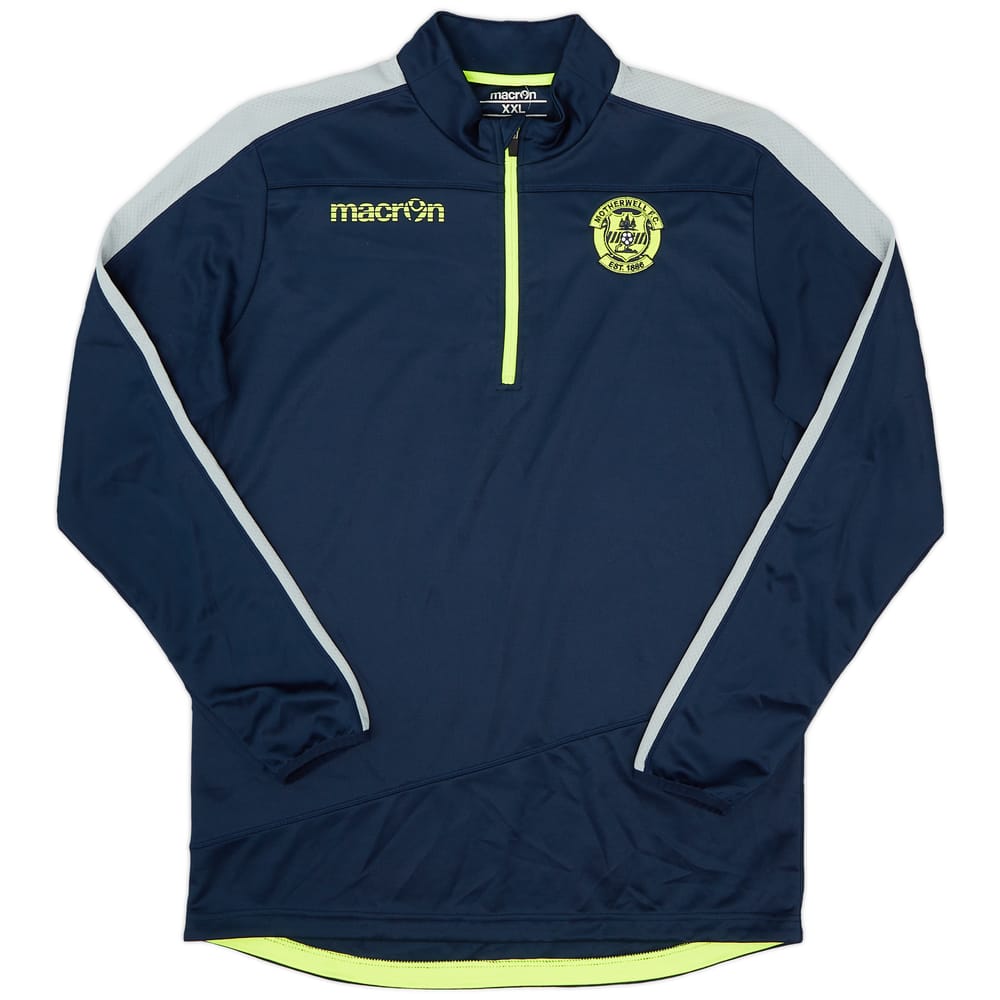2014-15 Motherwell Macron 1/4 Zip Track Top - 9/10 - (XXL)