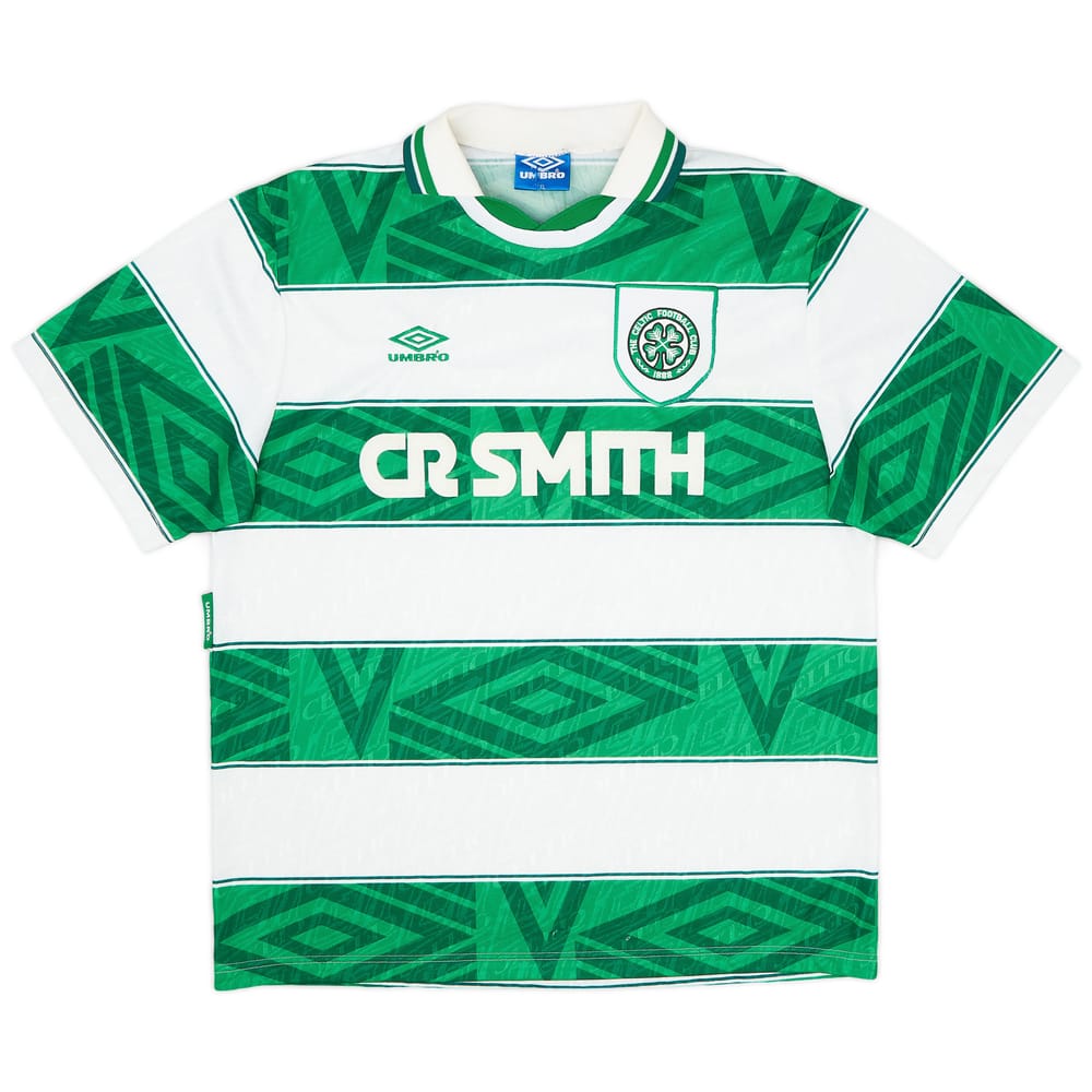 1993-95 Celtic Home Shirt - 9/10 - (XL)