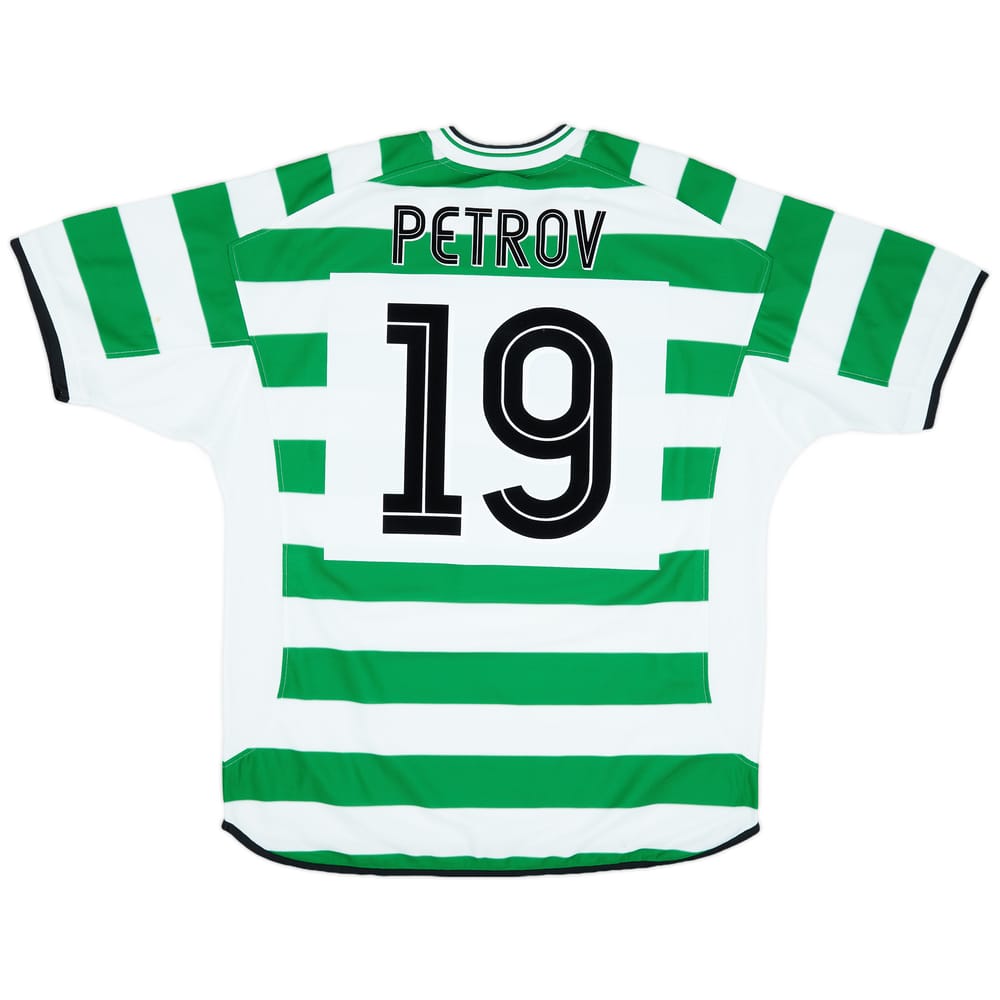2001-03 Celtic Home Shirt Petrov #19 - 7/10 - (XL)