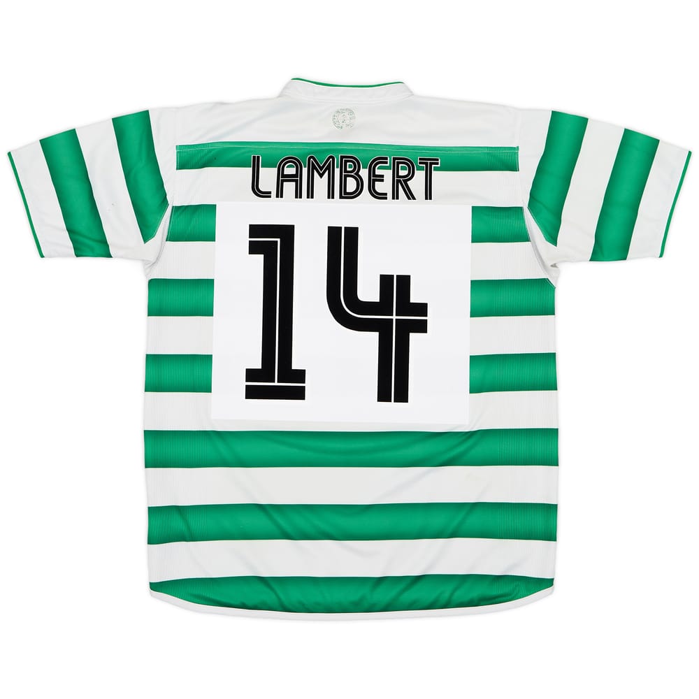 2003-04 Celtic Home Shirt Lambert #14  - 7/10 - (M)