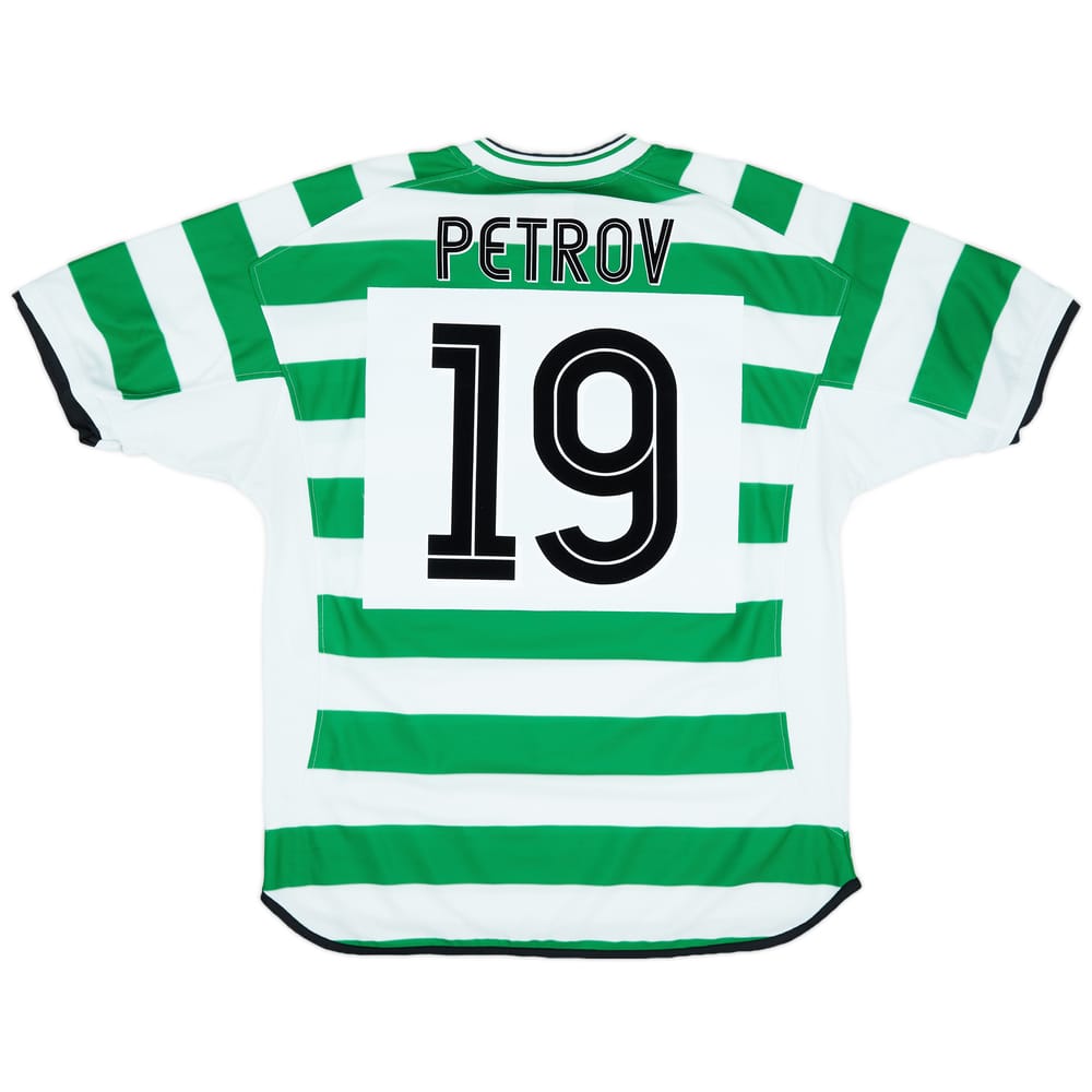 2001-03 Celtic Home Shirt Petrov #19 - 9/10 - (XL)