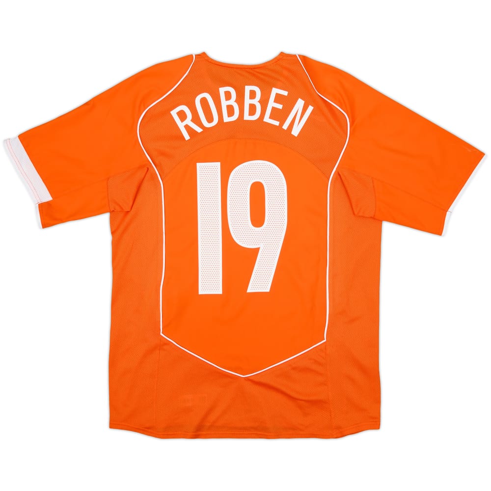 2004-06 Netherlands Home Shirt Robben #19