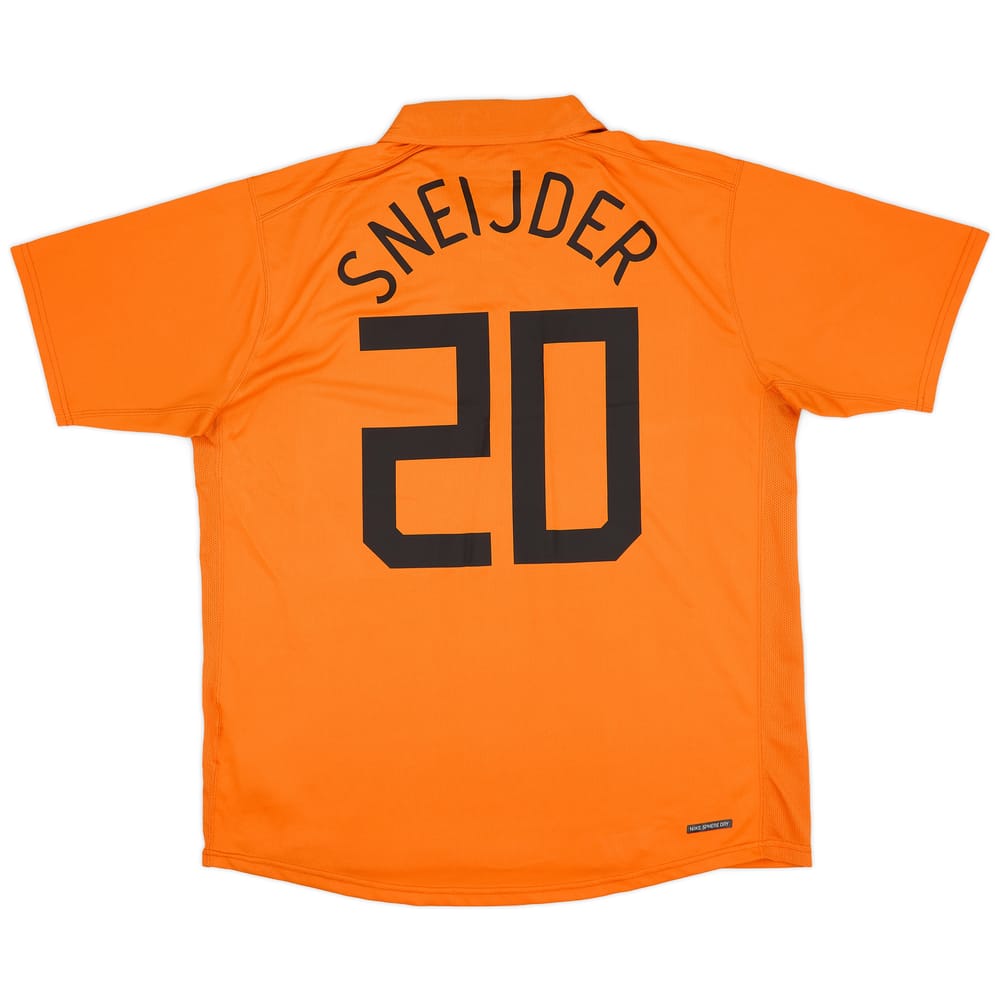 2006-08 Netherlands Home Shirt Sneijder #20 - 6/10 - (S)