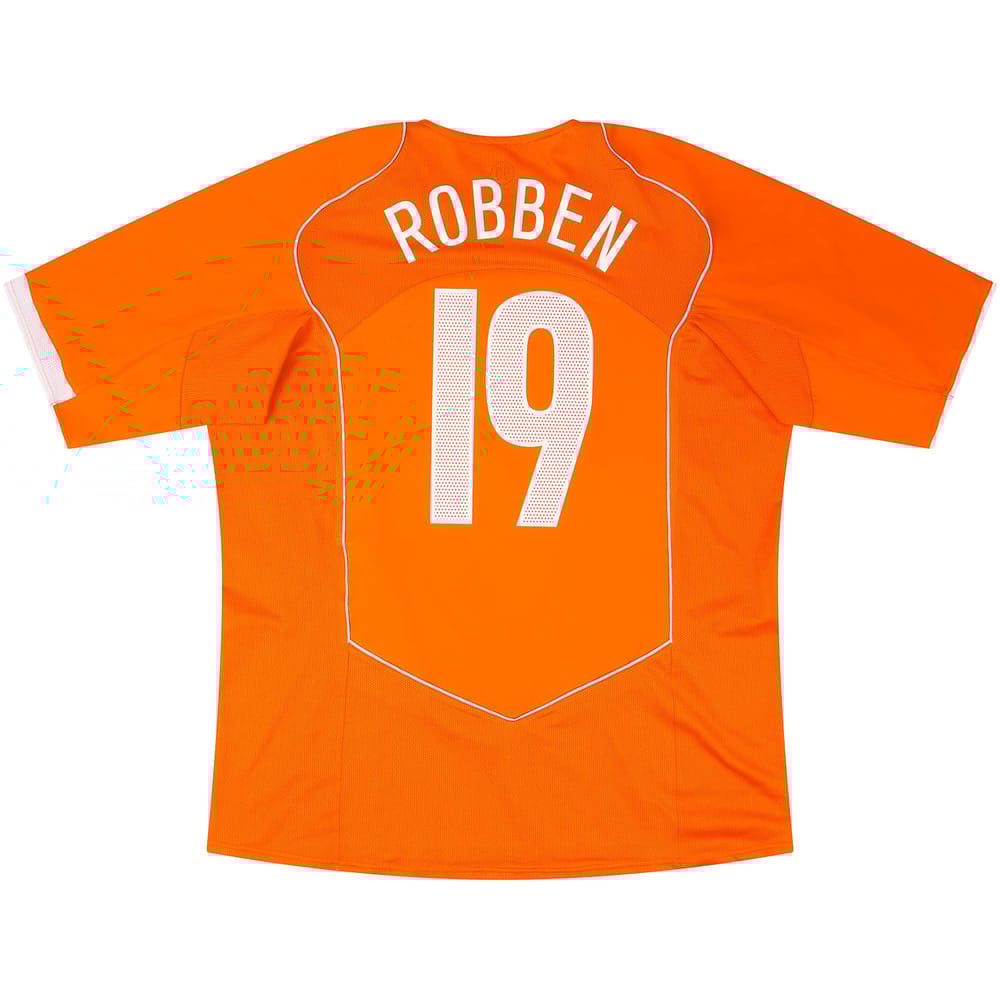 2004-06 Netherlands Home Shirt Robben #19 - 6/10 - (S)