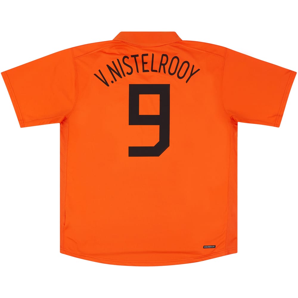 2006-08 Holland Home Shirt v.Nistelrooy #9 - 9/10