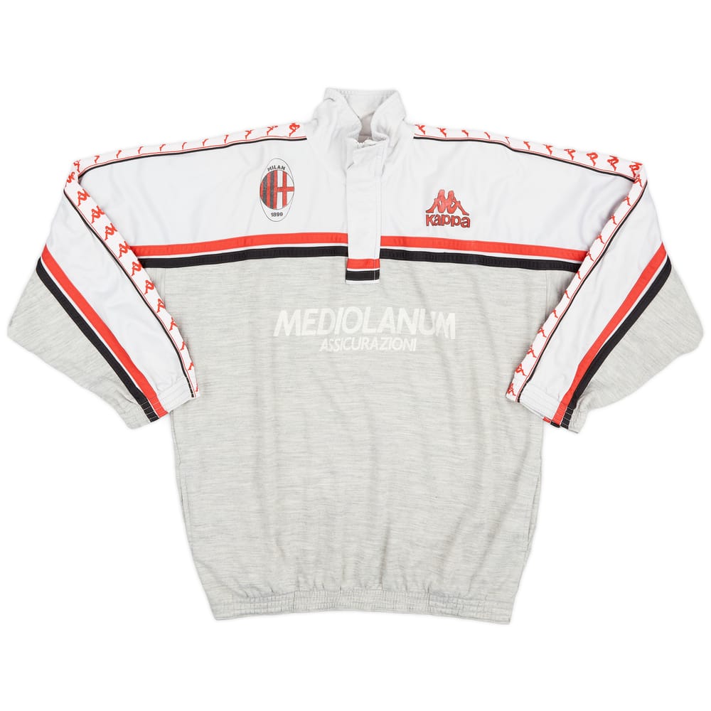 1987-88 AC Milan Kappa 1/4 Zip Track Jacket - 7/10 - (L)