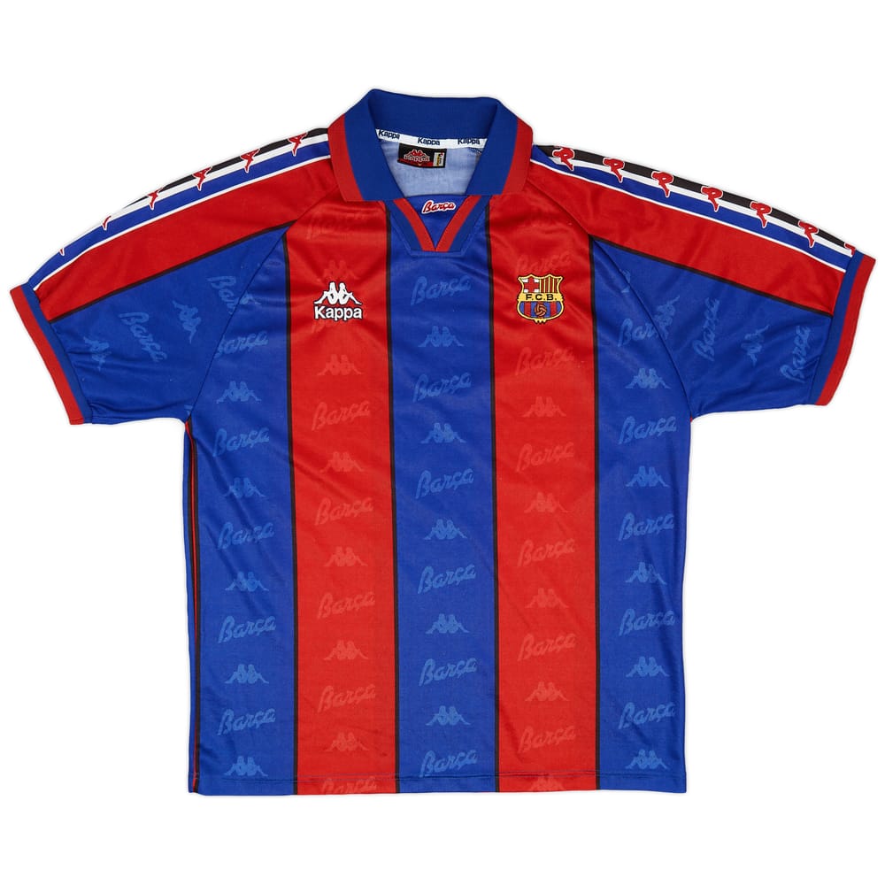 1995-97 Barcelona Home Shirt - 8/10 - (L)
