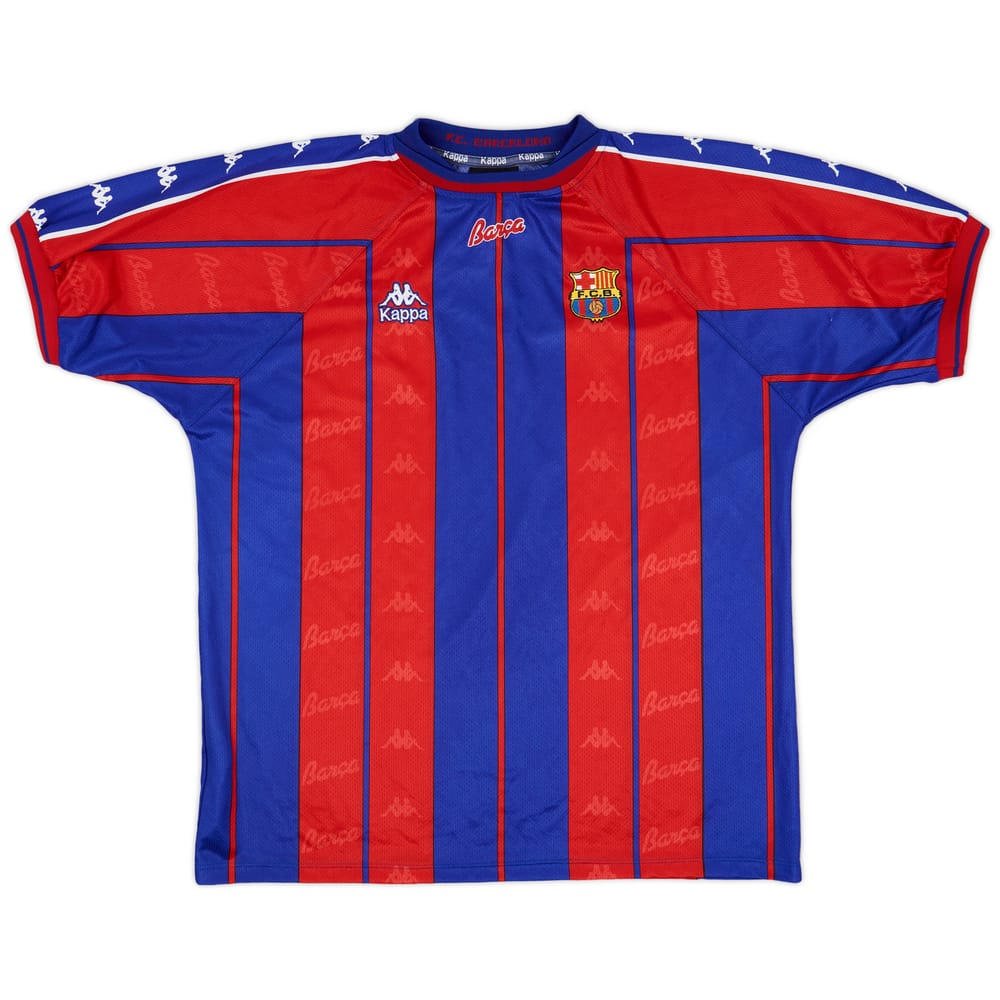 1997-98 Barcelona Home Shirt - 9/10 - (XL)