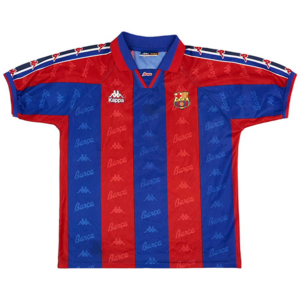 1995-97 Barcelona Home Shirt - 8/10 - (L)