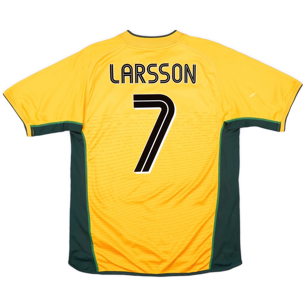 2002-03 Celtic Away Shirt Larsson #7 - 6/10 - (L)