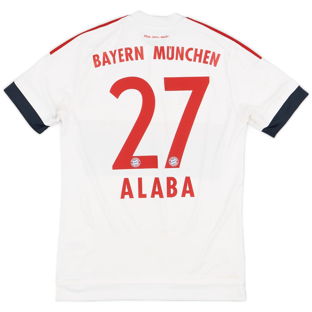 2015-16 Bayern Munich Away Shirt Alaba #27 - 7/10 - (S)