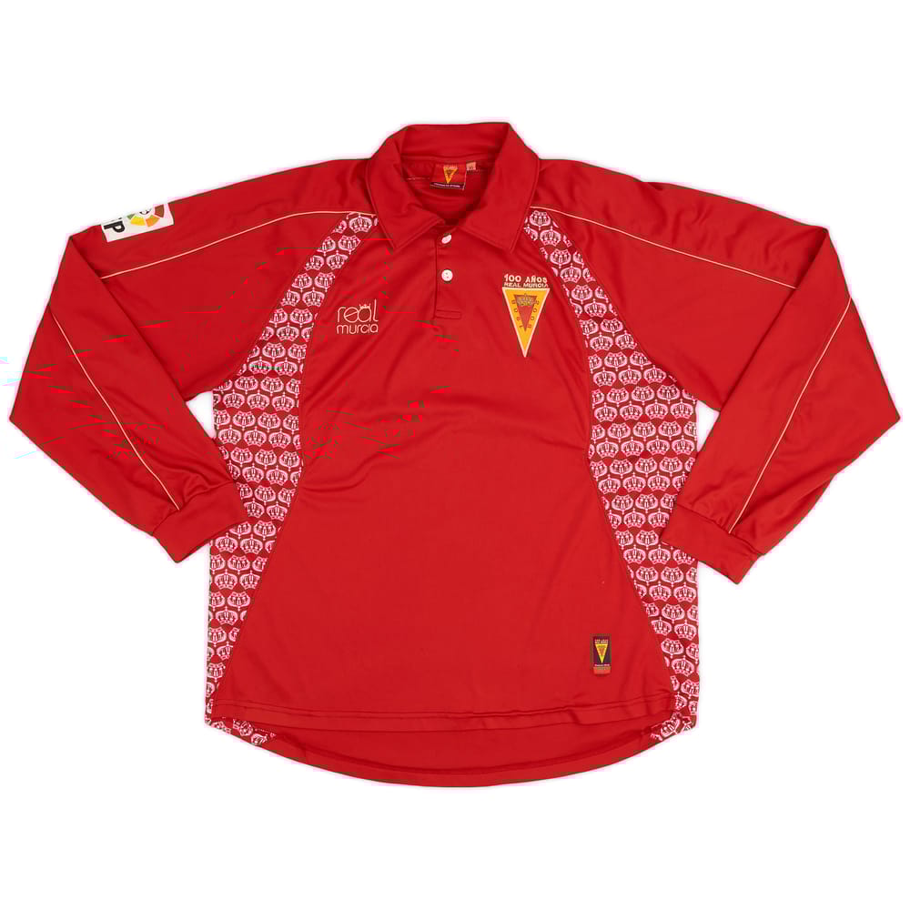 2007-08 Real Murcia Centenary Home L/S Shirt - 8/10 - (XL)