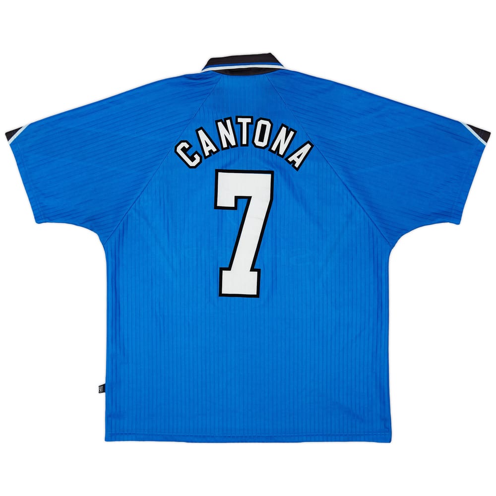 1996-98 Manchester United Third Shirt Cantona #7 - 8/10 - (XL)