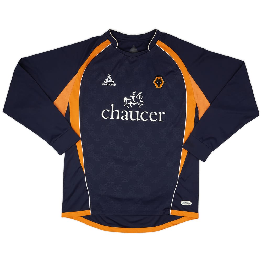 2007-08 Wolves Away L/S Shirt - 8/10 - (XXL)