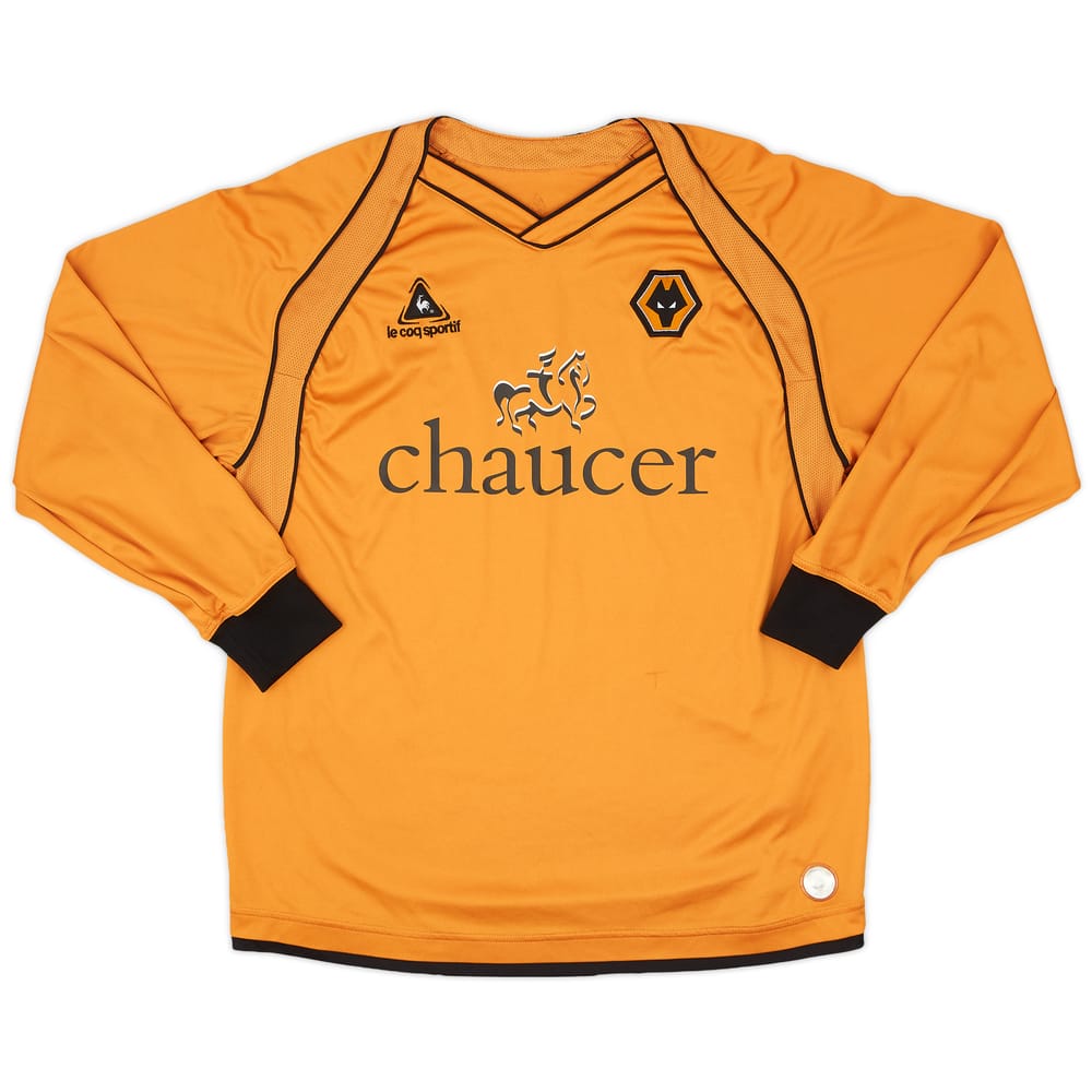 2006-08 Wolves Home L/S Shirt - 8/10 - (L)