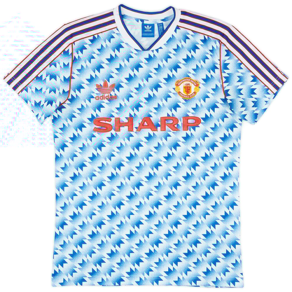 2017 Manchester United adidas '1990' Retro Away Shirt - 7/10 - (M)