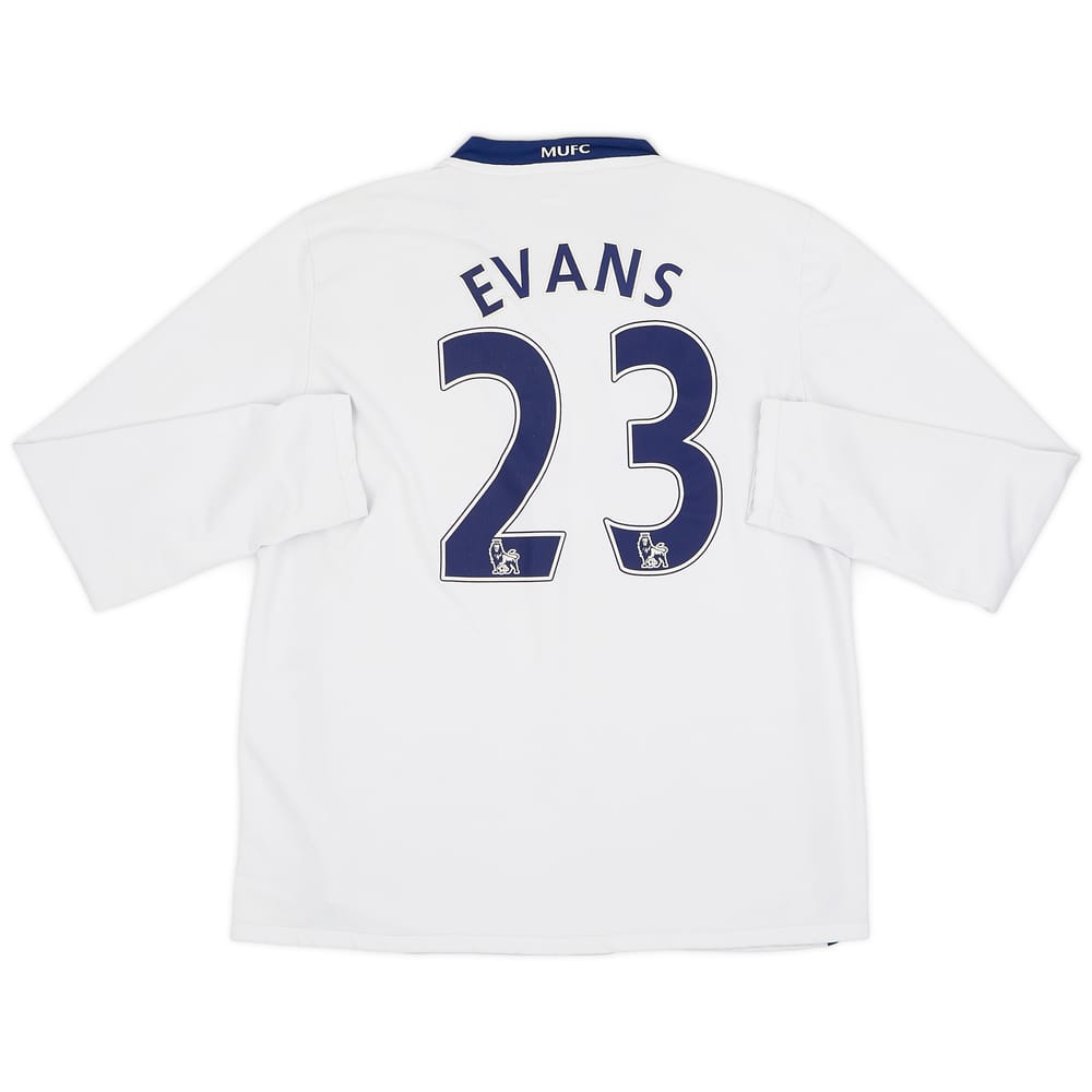 2008-10 Manchester United Away L/S Shirt Evans #23 - 7/10 - (M)