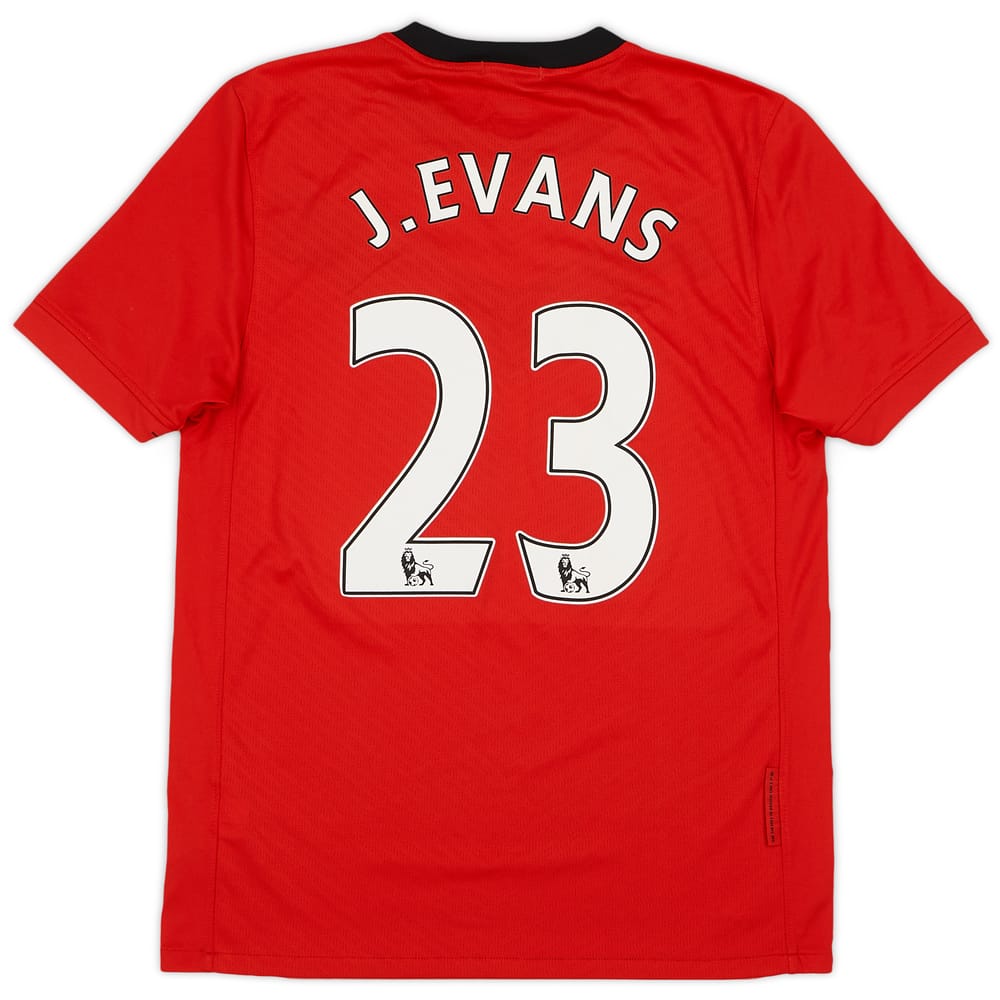 2009-10 Manchester United Home Shirt J.Evans #23 - 9/10 - (S)