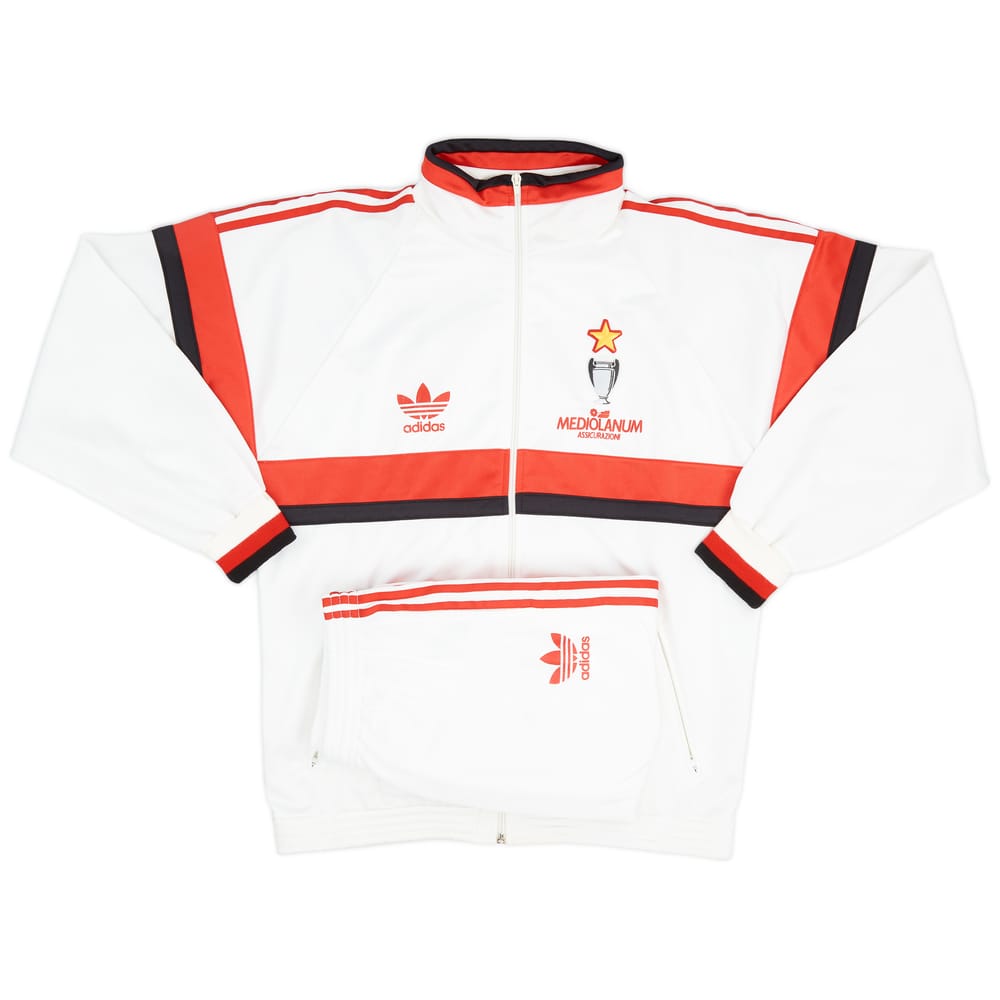 1990-92 AC Milan adidas Tracksuit - 8/10 - (L)